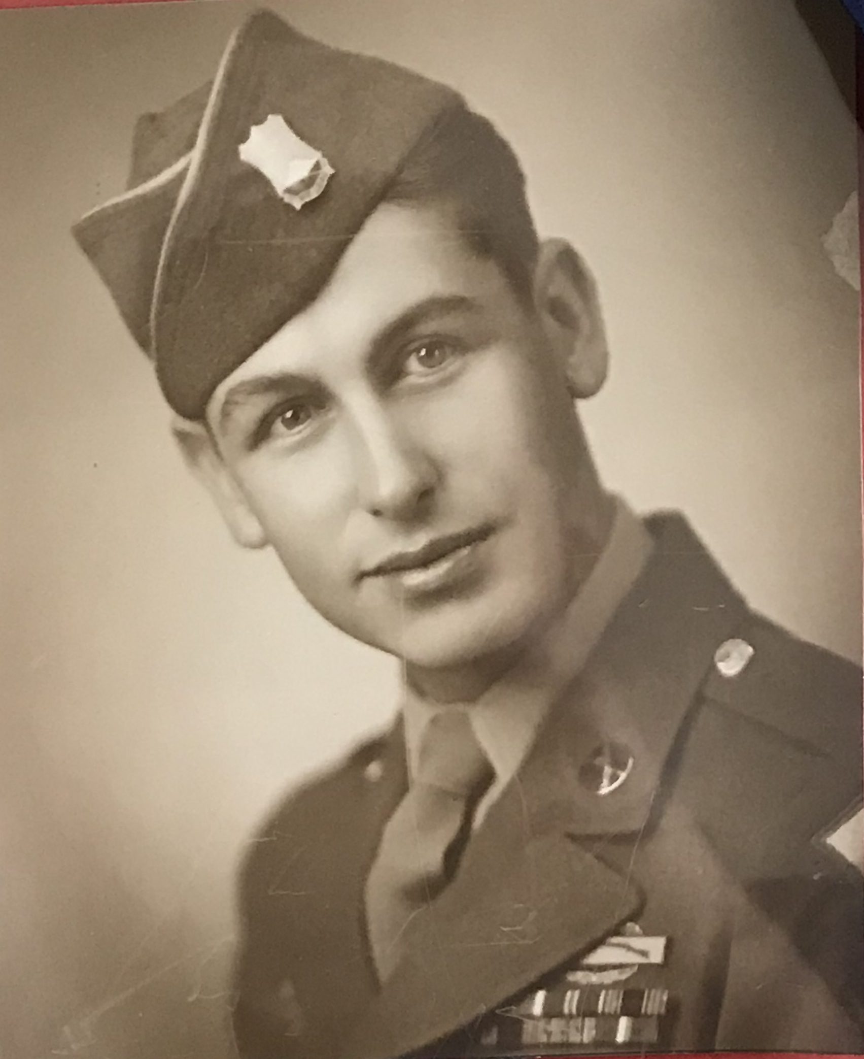 Sgt. Harvey W. Webb 38532089 US Army. He was born on May 26, 1925, the son of Nora and William Webb of Denison, Texas. He worked for the Katy Rail Road before entering the US Army. He entered the US Army on July 22, 1943 at the age of 18. He Trained at Camp Wolters Texas, Camp Adair, Oregon. He trained with the 96th Infantry Division and the 70th Infantry Division. He went to Hawaii as part of the advance detachment of 96th Infantry Division in 1944. He was later assigned to Company A, 382nd Infantry Regiment, 96th Infantry Division. He fought on Leyte, Southern Philippines and Okinawa. He was wounded 3 time the last time he had a Japanese hand grenade explode on his stomach, he went to the field hospital and was patched up and returned to Oboe hill, Okinawa, a few hours later. He remained with A Company until they were taken off the line. He was discharged January 11, 1946 at Fort Sam Houston Texas. He was awarded the Purple Heart Medal (PHM), The Combat Infantry Badge (CIB), The American Campaign Medal, the Asiatic Pacific Campaign Medal (PTO), and the World War Two Victory Medal. Later in life he was the President of the Texas chapter of the Military Order of the Purple Heart, and he got Interstate 35 named Purple heart trail, in honor of all the Texans that were killed in action like his cousin PFC Harvey R Manor.