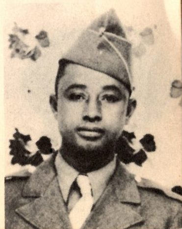 Pvt. Freeman V. Hill, son of Carrie Booker, and brother of Pfc. D. C. Hill. Freeman attended  Lone Wolf schools; he was the husband  of  Pauline  Hill. He entered the Army in Sept., 1943, trained in  Camp  Polk,  La.;  served  in  Germany and France (ETO); was honorably discharged in Nov., 1945.