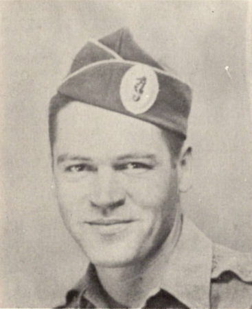 Sergeant Edward J. Crabb US Army. He was the son of Parents: Mr. and Mrs. J. M. Crabb, and husband to Captola Smith. He lived in Dayton, Ohio. He entered the US Army on October 23, 1941. He trained at Aberdeen Proving Ground, Maryland;  Fort Sill, Oklahoma; Camp Livingston, Louisiana; Fort Bragg, North Carolina; Hunsingtown, Pennsylvania. He went overseas on November 2, 1942. He served in Africa, Tunisia, Sicily, Naples, Anzio, France, Rhineland, Central Europe. Earning the Bronze Arrowhead with 8 battle stars on the ETO Medal, American Defense Ribbon, American Campaign Medal, and the Victory Medal. He served in the US Army for 47 months. He returned to United States on September 6, 1945. and was discharged at Fort Leavenworth, Kansas, on September 13, 1945. In 1946 his occupation was Employee of Frigidaire1 Dayton, Ohio,