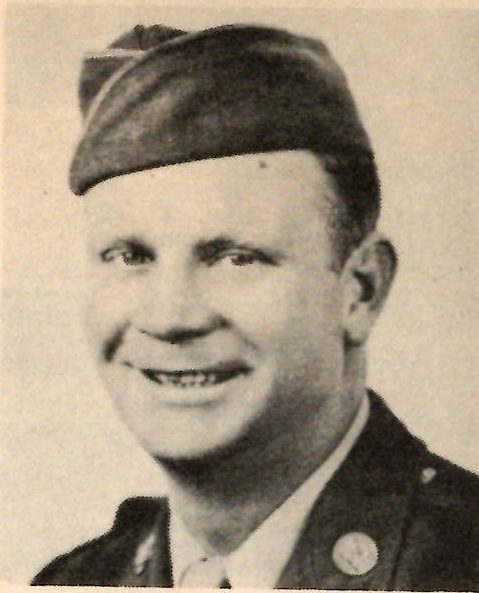 T/ Sergeant Theron D. Abbott 06270064, US Army. He was born in 1917, the son of Rev. N. Z. Abbott and the late Mrs. Daisy Abbott of Jeon, Texas. His wife is the former Wilmot Kindred, Denton. He Graduate of Jean High School. He entered service July, 1936, around the age of 19. He was stationed at Fort Riley, Kansas, he reenlisted in the US Army on April 1, 1946.