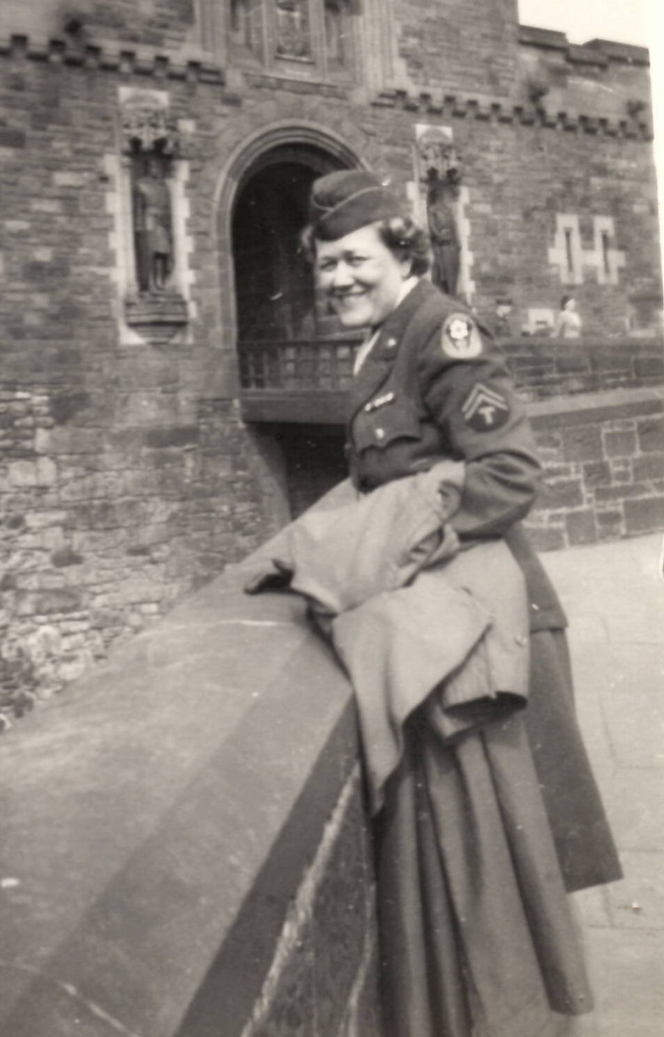 Sarah Virginia (Sallie) Rawson Milliorn A-802459 UA Army WAAC. She was born on October 3, 1898, in Navarro, Texas the daughter of Robert and Martha Rawson. She married William Van Milliorn on September 5, 1915, they had five children one son Durwad Milliorn KIA four daughters and a granddaughter who live here at 114 East Tuckeras of 1943. Sheis also the Mother in law of Joe B Shannon, and Jack Vanderzyl. On December 12, 1942, at the age of 44 she joined the WAAC after hearing that her son, Durwad Milliorn, was reported missing in action. She was stationed in San Francisco and served overseas in European African Middle Eastern Theater of operations. She was awarded the European African Middle Eastern Theater of operations Medal, American Campaign medal, the World War Two Victory Medal, and the Women’s Army Corps Service Medal. She died on July 4, 1984, in Blooming Grove, Texas, at the age of 85.