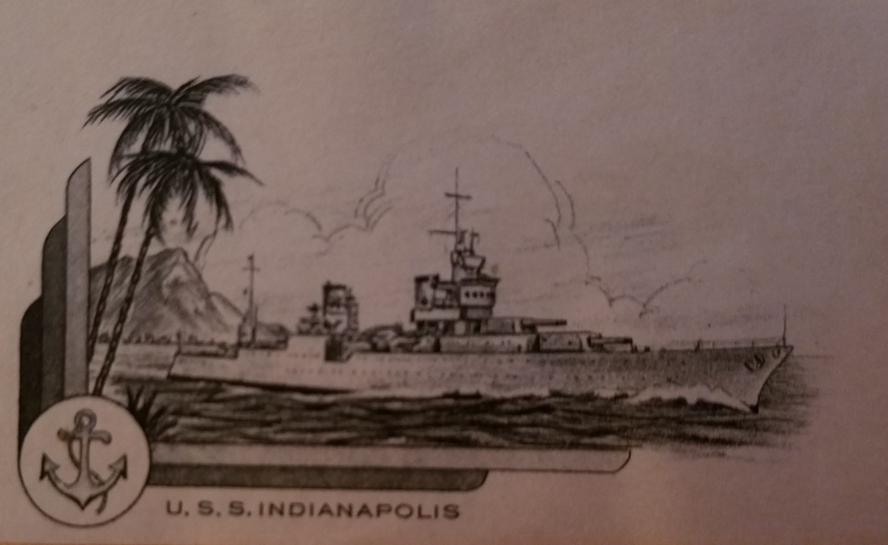 USS INDIANAPOLIS SURVIVOR ~ ONE of ONLY 317 ~ Robert Witzig FC/3rd ~ SignedCard 