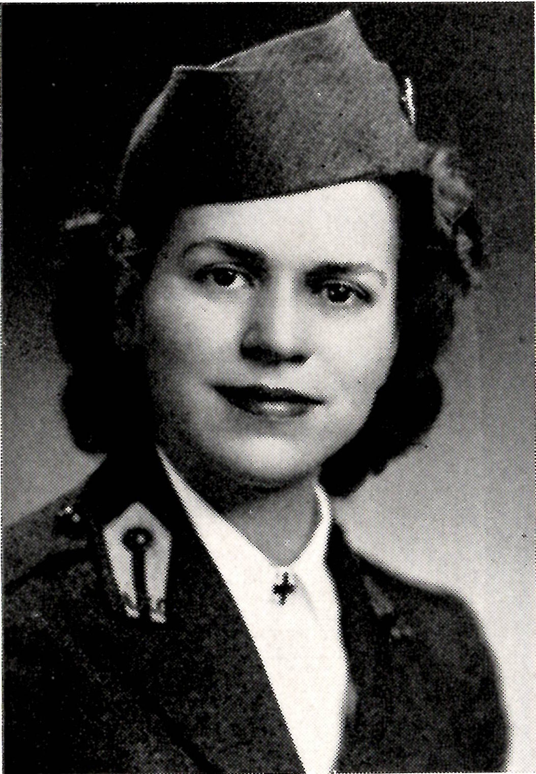 Staff Assistant Alice Blacker Slingluff American Red Cross. She was born in 1915 the daughter of Alice V Slingloff and William H Slingloff. She graduated from Oak Park River Forest High School in 1932, and graduated from LAKE FOREST COLLEGE in 1936. She entered the American Red Cross in 1943 after being trained in Washington she was sent as a canteen worker to Port Moresby, New Guinea. The greater part of her assignment was at advanced bases of the Fifth Air Force on that island. Even while Japanese bombs shook Port Moresby, Miss Slingluff served coffee and dough-nuts to American fighting men. She helped administer to wounded and went on special canteen missions at a time when the whole island was a no-man's land. She died from complications of an illness contracted in New Guinea. She Died in Chicago on October 28, 1944. Alice Blacker Slingluff was awarded posthumously The Bronze Medal, after her death at Michael Reese Hospital ended a year of heroic service with the Red Cross. 