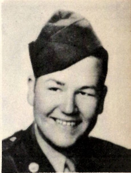 Private Johnny Paul Gimble US Army. He was born on May 30, 1926, son of Mr. and Mrs. J. F. Gimble, Radioman, First Class Jacob H. Gimble 3812763, Francis Gimble McAdams, WASP and AVT 2/c Eugene Poindexter Gimble, 3577030. John graduate of Tyler HIGH SCHOOL Entered Army in September 5, 1944 in Dallas Texas. He trained at Fort Knox, Ky. Served in Germany. Awarded american defense medal, American campaign medal, European Theater, and one Battle Star, and the World War Two Victory Medal. After the war he became famous for playing the fiddl. He was inducted into the Rock and Roll Hall of Fame in 1999 and he was posthumously inducted into the Country Music Hall of Fame in 2018. He died on May 9, 2015 at the age of 88 in Dripping Springs, Texas.