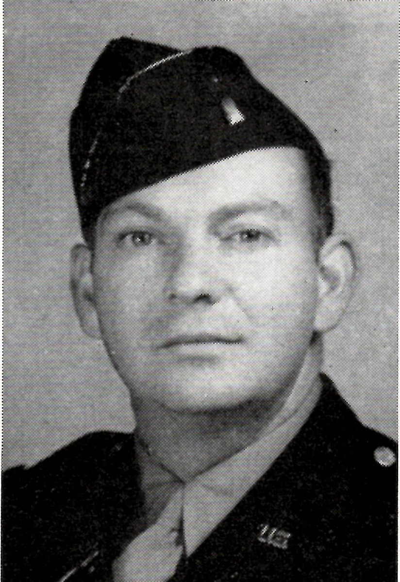  First Lieutenant, PAUL R. STICKEL US Army, He served as the Regimental Gas Officer, in Headquarters Company, 222nd Infantry Regiment, 42nd Infantry Division.