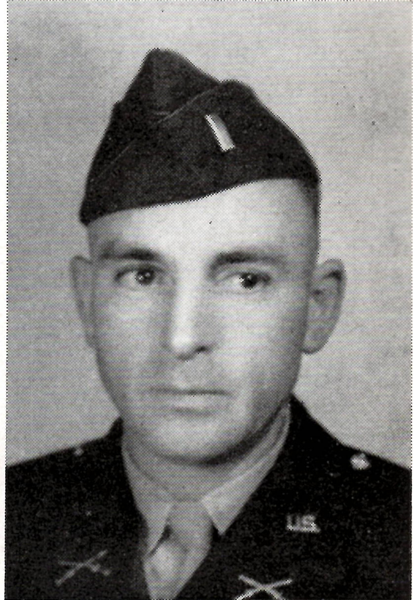 First Lieutenant, CHARES M. THOMPSON US Army. He served as the Liaison Officer Headquarters Company, 222nd Infantry Regiment, 42nd Infantry Division.