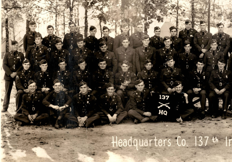 Headquarters Company 137th Infantry Regiment 35th Infantry Division ...