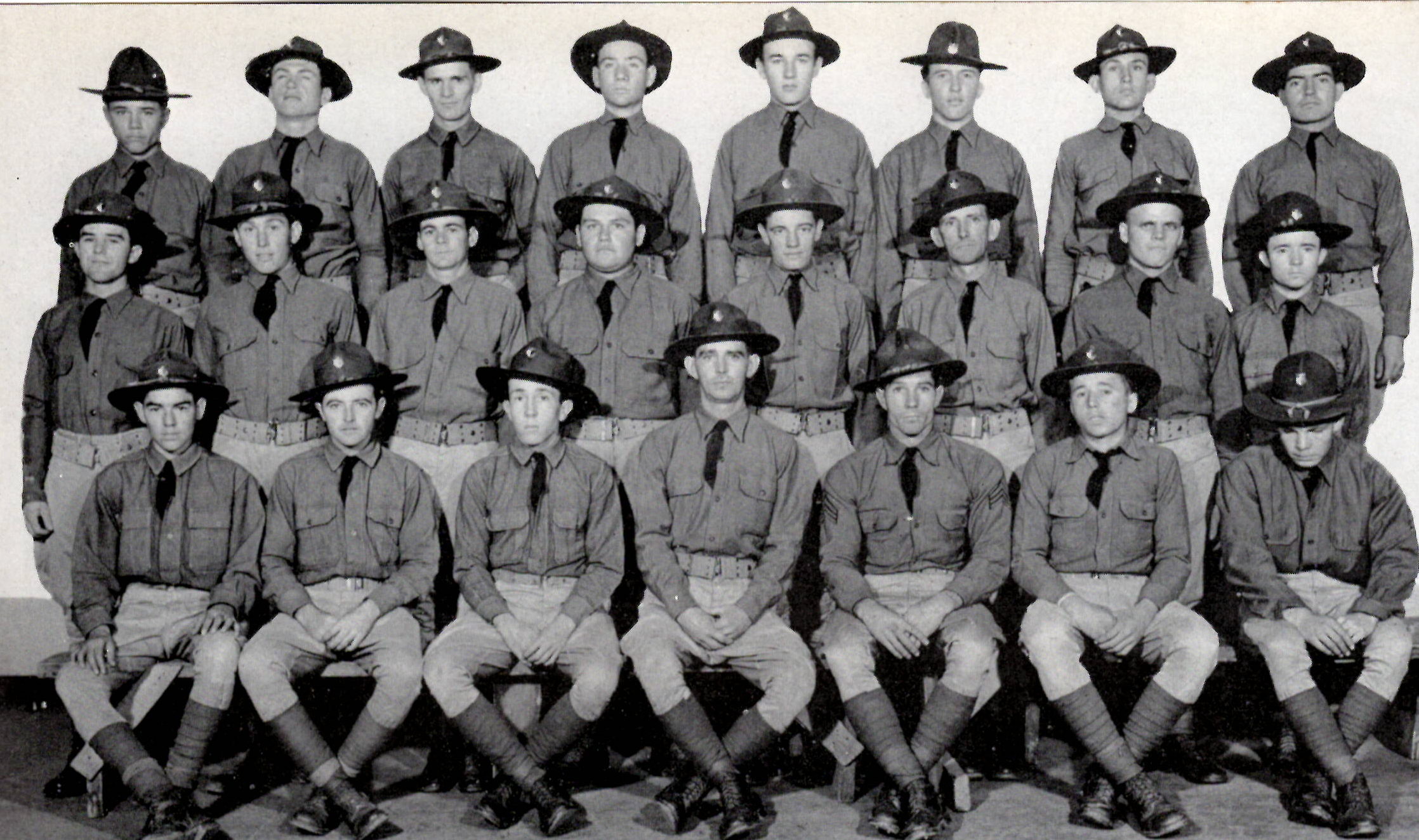 Company H 141st Infantry Regiment 36th Infantry Division - 1940