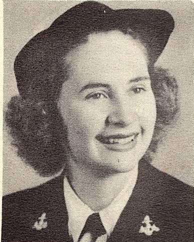 PhM 3/c Kathryn Coupland US Navy WAVES. She was the daughter of T. V. Coupland, of Taylor Texas. She graduated from Taylor High School and Austin Business School. She entered the WAVES in 1944, trained at Hunter College, New York and Mat'l Medical Hosp., Bethesda, Md. She served at Naval Hosp ., San Diego, Cal. and Bureau of Medicine and Surgery, Washington, D. C.