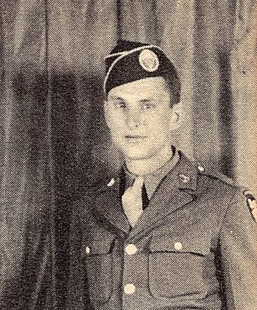 PFC Elias R. Grieger, US Army Airborne. He was the son of Mr. and Mrs. F. C. Grleger, of Taylor Texas and the brother of S 2/c Adolf A. Grieger. Elias attended Taylor High School. He entered the US Army, in 1944, trained at Camp Fannin Texas, and Ft. Benning, Ga. He served in the 11th Airborne Division in the Philippines. He was wounded in Negros Island in 1945. He was awarded the Purple Heart Medal (PHM), The Bronze Star Medal (BSM), The Combat Infantry Badge (CIB), The American Campaign Medal, the Asiatic Pacific Campaign Medal (PTO), The Good Conduct Medal, and the World War Two Victory Medal. 
