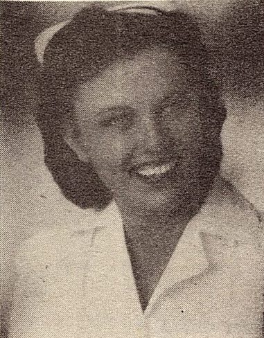 Ensign Muriel Luedtke, US Navy WAVE. She was the daughter of Mr, and Mrs. Herman G. Luedke, of Taylor Texas. She attended the University of Texas. She entered the Navy Cadet Nurse Corps in 1943, trained at Detroit, Mich. Served in USA.