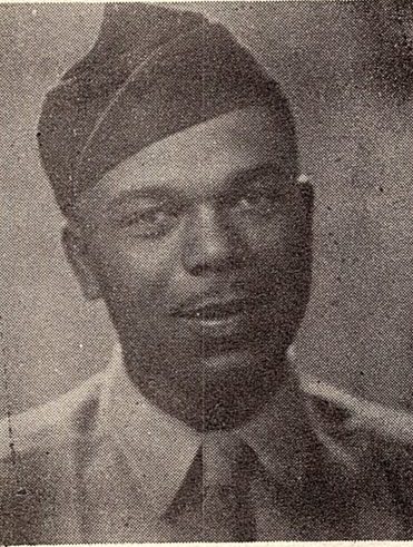 PFC Fredrick Douglas Bradford, US Army. He was the son of Mr. and Mrs. Pearl Bradford, of Taylor Texas. He was the husband of M. B. Bradford, attended Blackshear High School. He entered the US Army in 1941 and, trained in Texas and Georgia. He served in Africa and Italy. He was awarded American Defense Medal, The American Campaign Medal, the European Theater of Operations Medal ETO, and the World War Two Victory Medal. He was discharged in 1945.