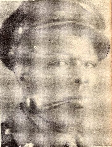 PFC Tommie Brockington, US Army. He was the son of Mrs. Lillie Brockington, of Coupland Texas. He attended Coupland High School. He entered the Army, in 1943, and trained at Camp Swift, Texas. He served in England, France and Germany. He was awarded The American Campaign Medal, the European Theater of Operations Medal ETO 4 Battle Stars, The Good Conduct Medal, and the World War Two Victory Medal. He was discharged in 1945.