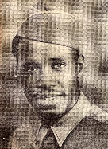 Sgt. Willie Webb, son of Mr, and Mrs. Johnson, of Taylor Texas. He attended Blackshear High School. He entered the Army in, 1939 and trained at Fort Sam Houston. He served in New Guinea. He was awarded 3 Battle Stars and Amer. Def. Ribbon. He was discharged in 1944.