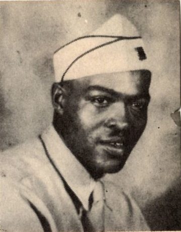 Cpl. Leon Biggers, US Army. He was the son of Mr. and Mrs. Felix Biggers, and brother of Sgt. Felix Biggers, Jr., and Pvt. Ruben Biggers. Leon  gradu ated from Lawton schools and attended  Langston  Univ.; he was the husband of Beulah Biggers. Entered Army  in  Jan.,  1941, trained in Ft. Sill, Okla. and Camp Hood, Texas;  was  honorably discharged in Oct., 1944