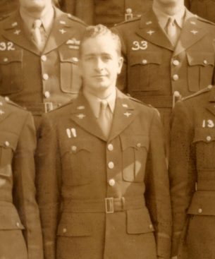 2nd Lt. , Ralph R. Sachs O573231 Army Air Corps. He served in SQUADRON IV FLIGHT 16 of HEADQUARTERS AIR INTELLIGENCE SCHOOL Army Air Forces Technical Training Command Harrisburg, Pennsylvania EIGHTH COMBAT INTELLIGENCE COURSE (Second Phase). 