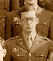 2nd Lt. Smith, Harrison V. Smith O573406 Army Air Corps. He served in SQUADRON IV FLIGHT 18 of HEADQUARTERS AIR INTELLIGENCE SCHOOL Army Air Forces Technical Training Command Harrisburg, Pennsylvania EIGHTH COMBAT INTELLIGENCE COURSE (Second Phase). 