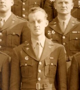 2nd Lt. Ervin L. Roslonski O573182 Army Air Corps. He served in SQUADRON IV FLIGHT 16 of HEADQUARTERS AIR INTELLIGENCE SCHOOL Army Air Forces Technical Training Command Harrisburg, Pennsylvania EIGHTH COMBAT INTELLIGENCE COURSE (Second Phase). 