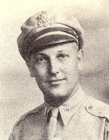 Lt. Carl A. Alstatt, US Army Air Corps. He was the son of Mr. and Mrs. A. W. Alstatt, and brother of Sgt. Ida V. Alstatt A-915678. He graduated from Fruita Union High School and attended Mesa College. He entered the Army Air Corps in March, 1942; trained in Santa Ana, Calif., Deming, N. M. and Hondo, Texas; went overseas in Oct., 1944; served in China; awarded Asiatic Pacific Ribbon with three Battle Stars, Am. Theater Ribbon, Air Medal, China Memorial and Victory Medal; was discharged in March, 1946.