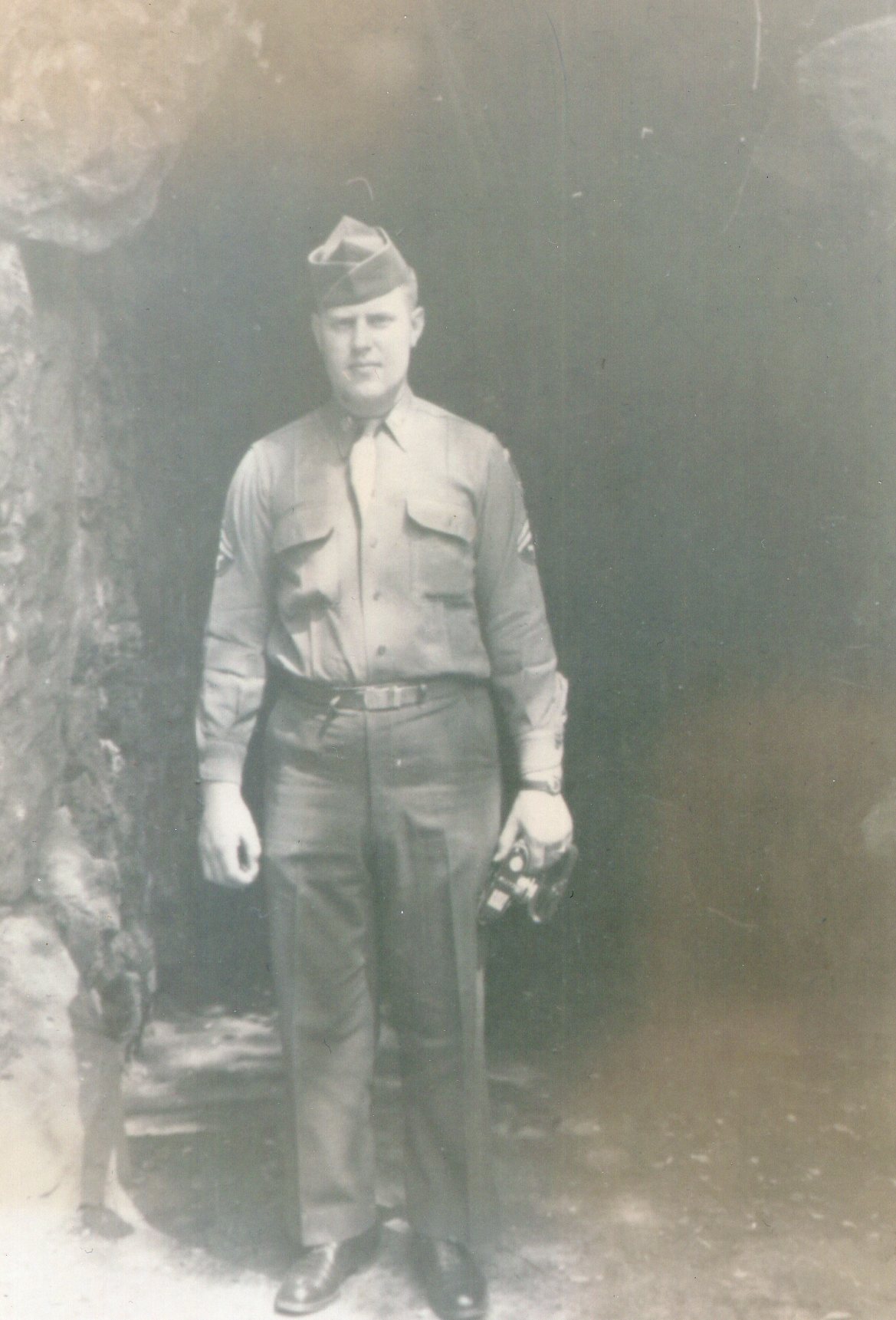 T/5 Lyle Spreuer Prough 34908035 US Army. He was born on May 5, 1926, in Shipshewana, Indiana. He was the son of Russel Harvey and Marjory Rosina Spreuer Prough, Lyle had nine siblings. He served in the US Army in World War Two, at the time of his enlistment he was 5 foot 11 weighed 180 Pounds he had Blue eyes and Brown Hair. He served in combat with H Company, 254th Infantry regiment, 63rd Infantry Division he may have also served in B Company. He also served in the 5th Corps. He reenlisted in the US Army on October 18, 1945 and was serving in in the Signal Corps in the Hawaiian Department. He was awarded the, Bronze Stare Medal, The American Theater of operations Medal, European African Middle Eastern Theater of operations Medal with two battle stars, the Asiatic Pacific Campaign Medal (PTO), The Good Conduct Medal,  the World War Two Victory Medal, the Army of Occupation Medal, and the Combat Infantry Badge. He married Mary Lou Rayner on June 23, 1951 in Shipshewana, IN. He was a member of  LaGrange First Untied Methodist Church, Meridian Sun Lodge F&AM #76, Scottish Rite Valley of Fort Wayne. He died on September 19, 2014, in Lagrange, Indiana, at the age of 88, and was buried there.