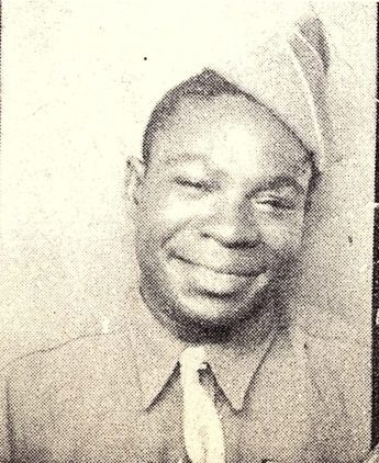 Pfc. Pink Newson, Box 3525, Odessa, son of Mr. and Mrs. H. Mitchell. Anson, husband of Paulethia Kenn, attended Abilene Col. High. Entered Army, 1942, trained in Ariz. and Cal. Served in PTO. Awarded PTO Ribbon, GCM and 3 Battle Stars. Discharged in 1946.