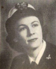 Ensign Dorothy Lynn Berry, US Navy WAVES. She was the daughter of Mr. and Mrs. L. L. Berry, and the sister of S 1/c Donald B. Berry, of Gilmer, Texas. Ensign Berry graduated from of Baylor University. She entered the WAVES in 1943, trained at Smith College, Northampton, Mass. She served in New Orleans, Plattsburg, N.Y. and Pensacola,Fla. She resigned because of marriage to naval officer, Lt. C. H. Hamilton, November, 1944.