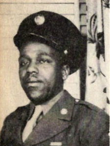 Pfc. Coy R. Brown, US Army. He was the son of Mrs. Ruthie J. Brown Gilmer, husband of Perry D. Collier, and brother of S 2/ c Roy Brown, S 2/ c Horace Brown. Coy attended New Mt. School. Entered Army in 1942, trained in New Orleans, La. Served in Alaska, France, and England. Awarded The PTO Campaign Ribbon, The ETO Campaign Ribbon with 2 Battle Stars, GC Medal, American Theater and Victory Ribbons. He was discharged in 1945.