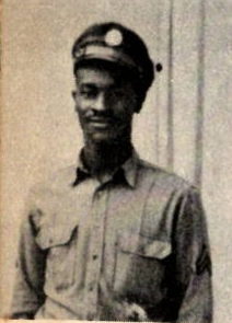 Sgt. Roscoe Gipson, US Army. He was the son of Mr. and Mrs. Fred Gipson, Gilmer Texas attended Center Point High. He entered the Army, in 1943. He trained at Camp Swift, Texas. Served in England, France, Belgrium and Germany. He was awarded the ETO Ribbon with 2 Battle Stars. He was discharged in 1946.