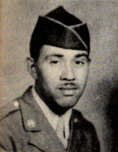 Pvt. Frank Darden, US Army. He was the son of Mr.. and Mrs. Joe Darden, Gilmer, Texas. He was the husband of Versie Darden. He was also the brother of T/ 5 James Darden, and PFC Clifton Darden. Frank attended Piedmont School. He entered the US Army in 1942, trained at Hammer Field, Cal. and Camp Claiborne, La. He was discharged in 1946.