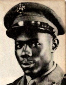 Cpl. R. D. Harris, USMC. He was the son of Mr. and Mrs. Cass, Mitchell. He graduated from Valley View High School. He entered the Marines in 1940 trained at Camp Lejeune, N. C. Served in Hawaii, Marshalls and Ellis Islands. He was awarded the PTO Ribbon with 1 Battle Star. He was discharged in 1946.