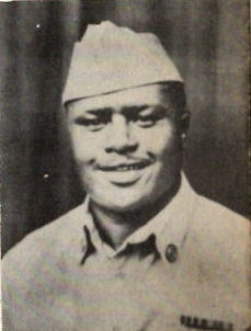 Pfc. Joseph Nelson, US Army. He was the son of Mr. and Mrs. E. Nelson, of Gilmer, Texas. He was the husband of Artie May Davis, attended New Mt. School. He entered the US Army in 1944, he trained at Camp Wolters, Louisiana and California. He served in CBI China Burma India. He was awarded PTO, Good Conduct Medal and the World War Two Victory Ribbons. He was discharged in 1945.