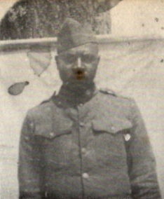 Pfc. Felix King, US Army WW1. He was the son of Mr. and Mrs. Charlie King,  of Gilmer, Texas. He was the husband of Otha Davis, the father of STM 1/ c Miles Davis King, and Cpl. Therman King. Felix attended Valley View High School. He entered the US Army in 1918, trained at Camp Travis and Camp McArthur. He served in France. He was awarded the Good Conduct Medal. He was discharged in 1919.