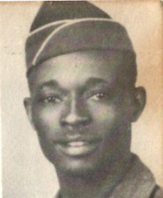 Pfc. Almond Aubrey Lewis US Army, son of Mr. and Mrs. Almond Lewis, and brother of Pfc. George L. Lewis of Gilmer, Texas. Almond attended Jarvis College. Entered Army in 1942, trained in W. Virginia and New York. Served in Africa, Italy. Awarded ETO Ribbon with 5 Bronze Stars, 1 Bronze Arrowhead, Good Conduct Medal and Victory Ribbons. He was discharged in 1945.