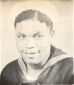 STM 1/c Doy Lee Patterson, US Navy. He was the son of Mrs. Ruby Patter of, Gilmer, Texas. He attended Valley View High School. He entered the Navy in 1943, trained at Whidbey Island, Wash. He served in the ETO and the PTO a board the on USS Tulagi.