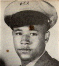 CK3/c Aubrey O. Jennings, US Navy. He was the son of Mrs. Ruth Jennings, and the brother of STM 1/ c Dave Jennings, Jr,  of Gilmer, Texas. Aubrey  attended Valley View High School. He entered the Navy in 1943, and trained in Bainbridge, Md. He served in Solomons. He was awarded the Good Conduct  Medal and PTO Ribbon with 2 Battle Stars.