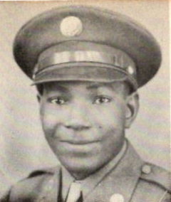 Sgt. Esau Starr, US Army. He was the son of Mr. and Mrs. I. P. Starr, of Gilmer, Texas. He was the husband of Saddie Mae Starr, and the brother of Cpl. Jacob Starr. Esau attended Valley View High School. He entered the Army, in 1943, trained at Camp Wolters. Served in USA. He was discharged in 1944.