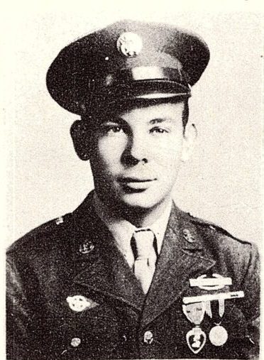 PFC Van Homer Foster 38562592, US Army. He was the son of Mrs. Edna Foster, Beaumont, Texas, he was born on November 4, 1925, in Texas. He entered the service February 23, 1944, at San Antonio. He entered in 2nd Platoon, K Company, 253rd Infantry Regiment, 63rd Infantry Division, on July 15, 1944, and he training at Camp Van Dorn, Mississippi. PFC Foster began overseas duty in November, 1944, in the European Theater, where he served in Alsace Lorraine, Siegfried Line, Saar region of Germany, and participated in the crossing of the Rhine. He was wounded in action near Möckmühl, Germany on April 5, 1945. He was awarded the Combat Infantry Badge, the Bronze Star Medal, the Purple Heart Medal, the Good Conduct Medal, The American Theater of operations, the European Theater of Operations Medal ETO with 2 battle star, the World War Two Victory Medal, and the Army of Occupation Medal. After returning home, he was discharged October 1945.