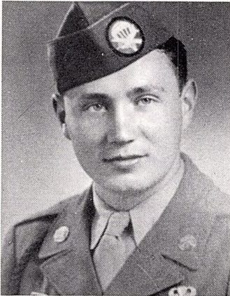 Corporal DONALD B. BAXTER, US Army Paratrooper Rifleman. He was born Nov. 15, 1923, in Rushville Illinois, he was the son of Herman Baxter and Mary Sargent Baxter. He married Esther Bader on June 28, 1948, in Bader. He served in the 504th Parachute Infantry Regiment, 82nd Airborne Division. He was a 1949 graduate of the University of Illinois, he taught chemistry and science at Red Bud, Wyoming, Woodstock and Bradley-Bourbonnais schools. He was a member of Grace Baptist Church of Kankakee. Donald B. Baxter, died at 9:45 a.m. Saturday, April 29, 2000, at Riverside Medical Center in Kankakee. He was awarded the Purple Heart Medal, American Theater medal the European Theater medal with one bronze star for the Central Europe campaign and the Army of Occupation in Germany and One overseas bar.