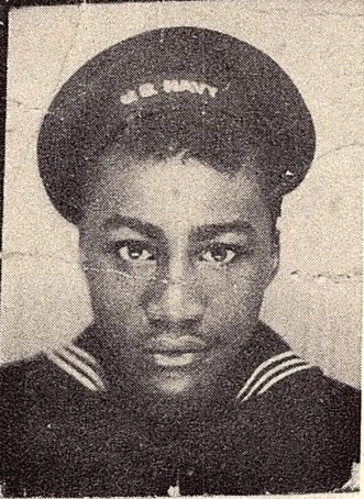 STM 1/c Reuben Ayers, Jr., US Navy. He was the son of Mr. and Mrs. Reuben Ayers, Sr., He graduated from Boyd High School. He entered the Navy in March, 1944, trained in Bainbridge, Md.; served in Guam, Saipan, New Guinea and Japan. He was discharged. He was Awarded Good Conduct Medal, the Purple Heart Medal, Asiatic Pacific Ribbon with three Battle