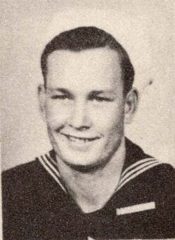 Coxswain James Ray Axe 8395718, US Navy. He was born May 12, 1925. He was the son of Carl Henry Axe and Dovie Mae Rogers Axe of Rowlett, Texas. He was the brother of PFC Charles “Bo” Wesley Axe KIA, S/SGT. Maurice Irving Axe, Elsie Louise "Rusty" Axe, and Carl R. Axe Jr. James attended the Garland High School, in Garland, Texas. He entered the US Navy on September 10, 1943, in Dallas, Texas. At the time of his enlistment, he was 5 foot 10 inches tall weighed 145 Pounds had brown hair and gray eyes. Coxswain Axe was assigned to the 3rd Fleet Cruiser and trained at United States Navy Training Station, San Diego, California, serving in the Pacific abord USS Anchor ARS13. He received his discharge February 18, 1946. After the war he married Elizabeth Ann Harrison Axe, they had one daughter. He died on May 24, 2014, at the age of 89, and was buried in Sachse, Texas.